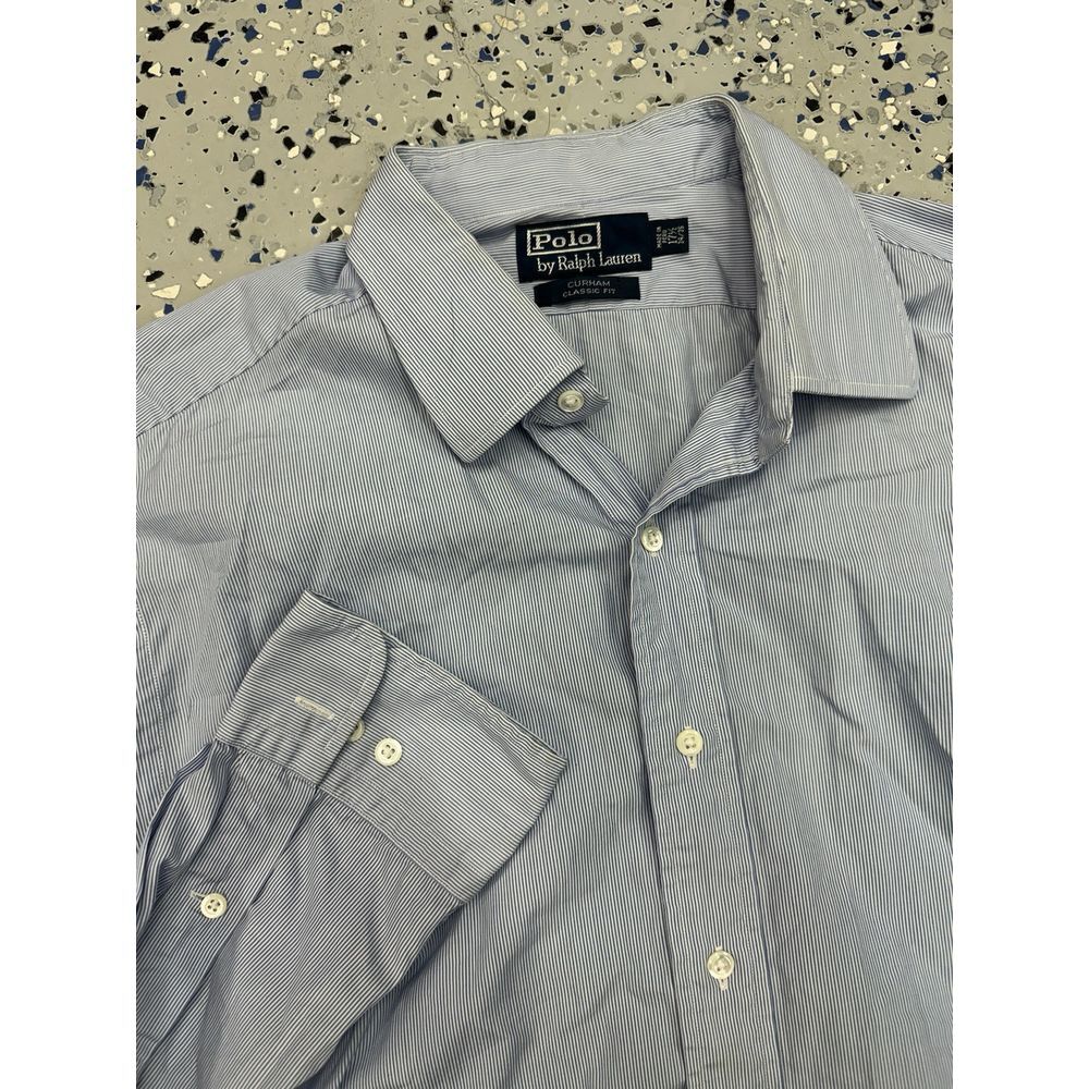 Ralph Lauren Shirt Men's Multicolor Pony Button Down Plaid Size 17.5 Classic